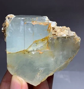 Hermosa aguamarina azul cielo 958 CTS con cristal de mica de Pakistán - Imagen 1 de 7