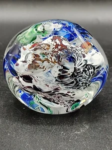 Vtg 1998 R.L. Signed Art Glass Paperweight - Bild 1 von 7