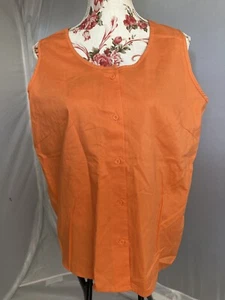 Blair button down ladies Orange colored blouse size L - Picture 1 of 5