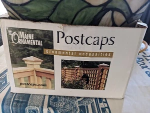 6X6 STAINED GLASS POST CAPS - Picture 1 of 7