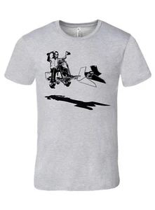 Star Wars speeder bike Easy Rider shirt, men's athletic gray premium tee t shirt - Picture 1 of 3