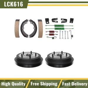 Rear Brake Drums & Brake Shoes Hardware Spring Kit Fits 1987-1995 Suzuki Samurai - Picture 1 of 7