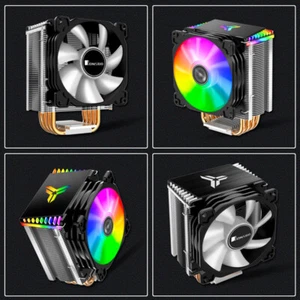 JONSBO PWM 4Pin 5V 3Pin RGB 4 Heatpipes CPU Tower Chłodzenie dla AMD / Intel (czarny - Zdjęcie 1 z 11