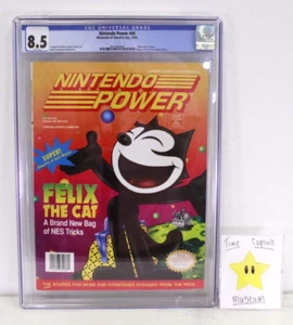 Nintendo Power 40 1992 Magazine Volume #40 Felix The Cat CGC 8.5 NES - Imagen 1 de 4