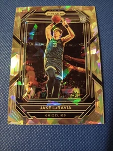 Tarjeta de novato Jake Laravia Panini Prizm Cracked Ice 2022 radiocontrol Grizzlies #244 WF - Imagen 1 de 2