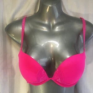 BH Rosa La Senza 34C Glitzer Obsession Spitze Gepolstert Push Up Hot Back Close Bügel - Bild 1 von 13