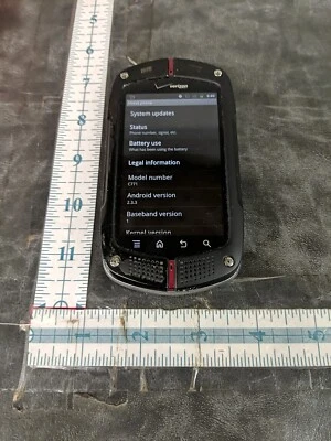 Casio G'zOne Commando C771  Black Smartphone - Image 1 of 4