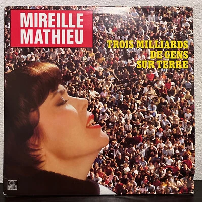 MIREILLE MATHIEU - Trois Milliards (Italy Pressing) - 12" Vinyl Record LP - VG+ - Image 1 of 4