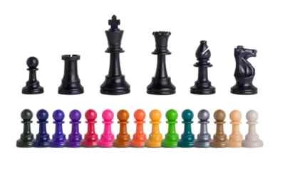 House of Staunton Plastic Chess Set - 16 COLORS AVAILABLE - Image 1 of 4
