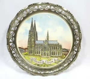 Tablett Kölner Dom Nürnberger Metallwarenfabrik Max Dannhorn - Bild 1 von 12