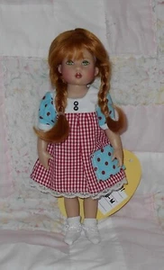 Kemper MINI HEIDI Mohair Doll Wig SIZE 4/5" AUBURN (RED) Long Braids/Bangs NWT - Picture 1 of 9