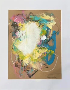 OOAK original painting artwork Contemporary Abstract Colorful Energy #22 byKatC - Picture 1 of 5