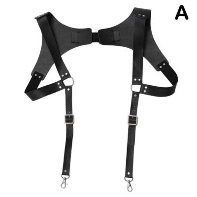 Мужской винтажный кожаный ремень через плечо ремень ремень - - Изображение 1 из 4