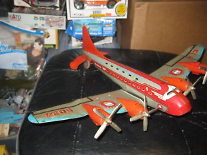 Marx Toys Strato Airlines Stratoliner 700 Skycruiser Tin Friction Airplane