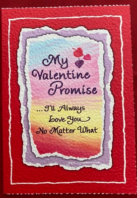 Tarjeta de felicitación de San Valentín Blue Mountain Arts 232 Promise I'll always love you  Foto 1 de 2