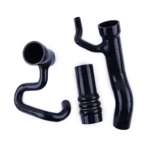 SILICONE TURBO BLACK HOSE FOR 1991-1997 AUDI S4 / S6 C4 2.2L AAN R5 20VT NON UK - Picture 1 of 11