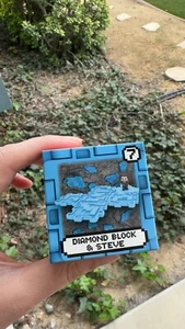 2025 McDonald's Happy Meal Toy. Minecraft #7 Diamond Block & Steve - Picture 1 of 3