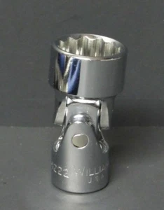 NEW Williams Tool BU-1222 11/16" Flex Swivel Socket 12 Point 3/8" Drive USA - Picture 1 of 1