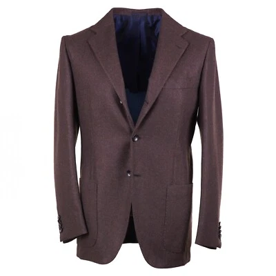 Kiton Slim-Fit Chocolate Brown Soft Flannel Cashmere Sport Coat 40R (Eu 50) NWT - Image 1 of 4
