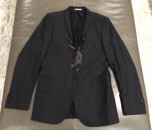 Neu ohne Etikett Paul Smith London Japan Herren Wolle Kaschmir Schal Abendessen Jacke 38R $ 1595 - Bild 1 von 10