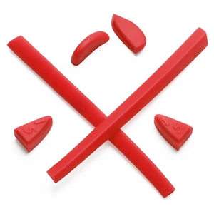 hdhut Red Rubber Kit Replacement Ear Socks & Nose Pads for-Oakley Romeo 2 - Picture 1 of 1