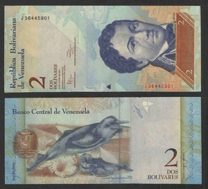 VENEZUELA 2012 2 BOLIVARES CURRENCY P-NEW UNCIRCULATED  PORPOSE - Picture 1 of 1