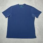 Tommy Bahama Shirt Men?S Large Blue Relax Island Modern Fit Pima Cotton Blend