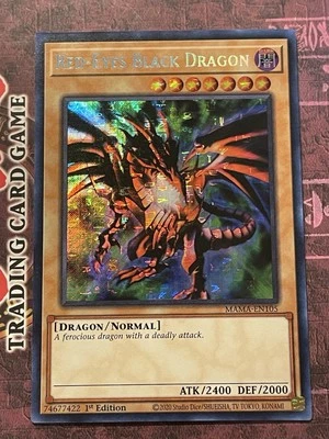 Red-Eyes Black Dragon - MAMA-EN105 - Secret Pharaoh’s Rare - 1st Edition - LP - Image 1 of 3