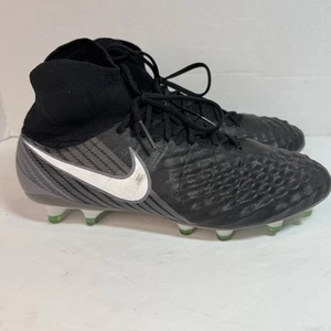 magista obra II fg 9.5 nike firm ground nike FLYKNIT ACC Black Grey 844595-002 - Picture 1 of 17
