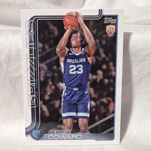 2025-26 Topps Basketball CEDRIC COWARD RC #211 Rookie GRIZZLIES NBA Card - Picture 1 of 2