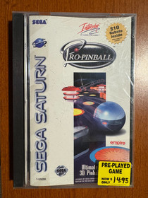 Pro-Pinball Sega Saturn Disc + Case + Manual + Good Hinges! Tested!