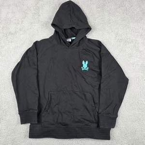 Psycho Bunny Hoodie Youth 18/20 18x22 Black Pullover Sweatshirt Sweater - Picture 1 of 10