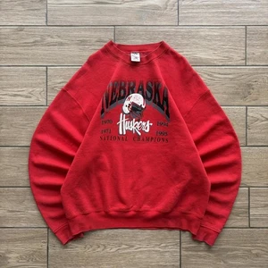 Vintage 90’s Nebraska Huskers National Champions Crewneck Sweater - Picture 1 of 8