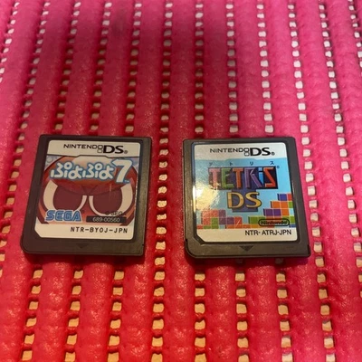 set of 2 TETRIS DS Puyo Puyo 7 Japan  Japanese Nintendo Cartridge only SEGA c626 - Image 1 of 2