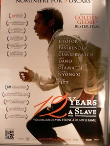 12 Years A Slave - Michael Fassbender - Filmposter A1 84x60cm gefaltet - Picture 1 of 1