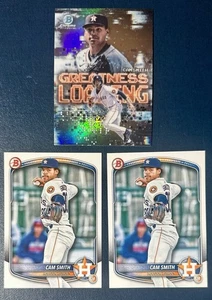 Cam Smith Astros LOTE (3) 2025 Bowman BP-48, inserto de carga grandeza - Imagen 1 de 2