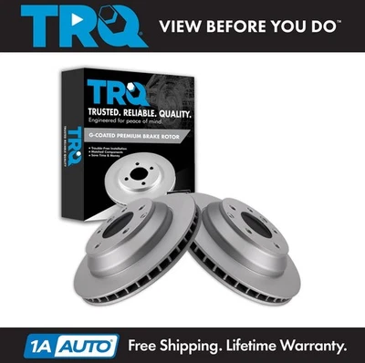 Juego de rotor de freno trasero TRQ para Cayenne 2003-2018 2007-2015 Q7 2004-2017 Touareg Foto 1 de 4