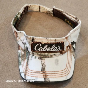 Realtree Camo Visor Cabela's Hunting Fishing Golfing Outdoors Adjustable Logo - Picture 1 of 5