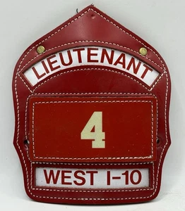 Katy, TX. V.F.D. Freiwillige Feuerwehrleutnant WI-10 4 Rothelm Schild - Bild 1 von 2
