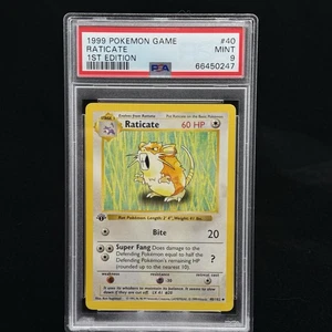 Raticate #40 1st Edition Base Set 1999 Pokémon Game PSA 9 🐀 - Picture 1 of 3