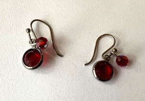 Pendientes de cristal de Swarovski rojo - Imagen 1 de 4