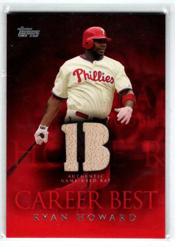2009 Topps Career Best Relics #RH Ryan Howard Bat B2 (ref 138809) - Image 1 of 1
