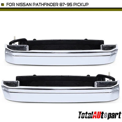 2x Chrome Exterior Door Handle for Nissan Pathfinder Pickup Sentra Front or Rear - Image 1 of 4