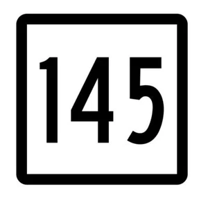 Connecticut State Highway 145 Aufkleber Sticker R5157 Highway Route Schild - Bild 1 von 1