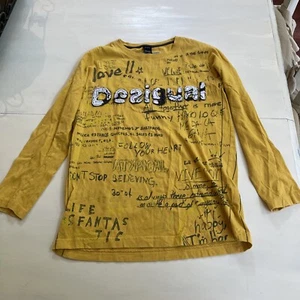 Desiqual Kids Boys Yellow Graffiti Size 11-12 100% Cotton - Picture 1 of 4