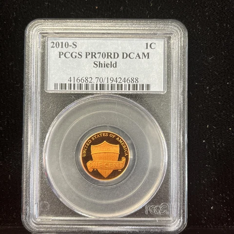 2010-S Lincoln Shield Cent - PCGS PR70RD DCAM - Incredible Red Color Cover