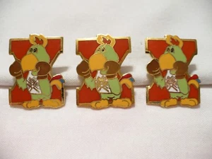 3 Vintage Pan Am Games 1987 in Indy~ Mascot Amigo Pin NIP - Picture 1 of 5