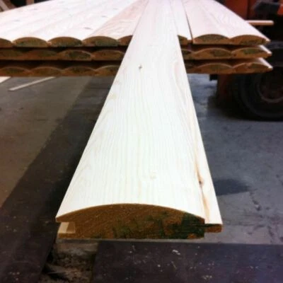 PINE TIMBER LOGLAP CLADDING 85x22 2.4M LENGTHS! GREAT QUALITY INCLUDES DELIVERY! - Image 1 of 4
