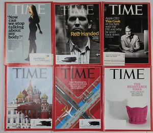 Lot Of 6 TIME Magazines 2016-2017 Apple CEO Red Handed The Resistance Barbie - Picture 1 of 7