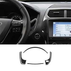 6X Dashboard Frame Trim Panel Carbon Fiber Interior For Ford Explorer 2011-2014 - Picture 1 of 10